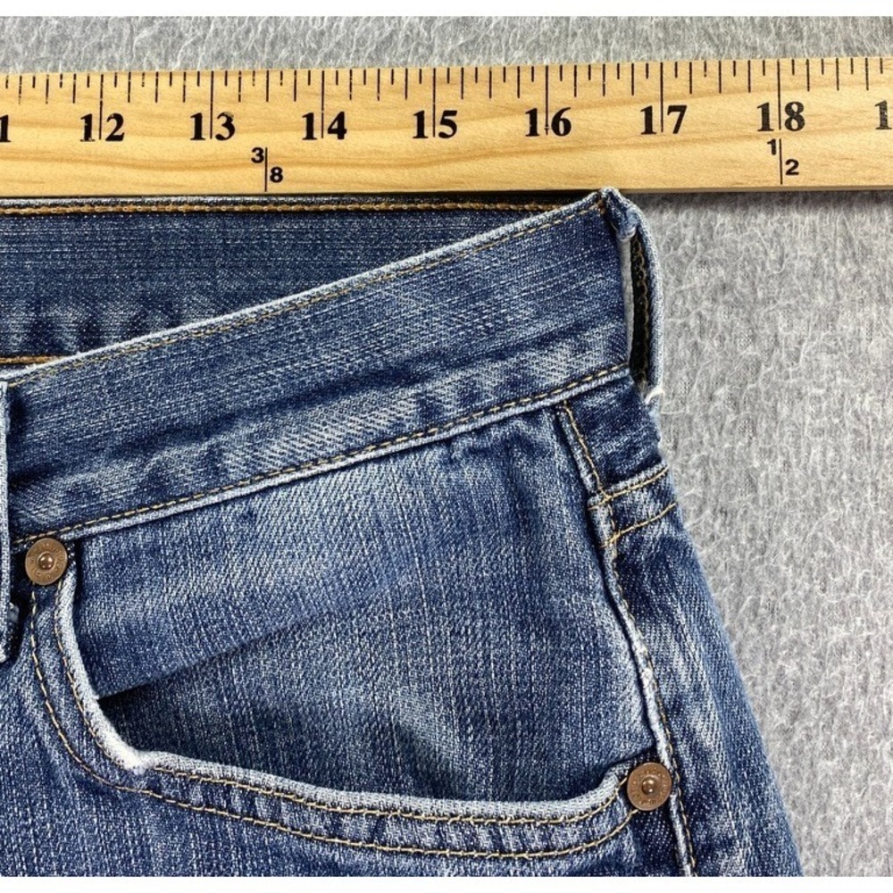 7 For All Mankind Relaxed Fit Mens Jeans Size 33x29 Medium Wash Fade *Hemmed* - Picture 7 of 13